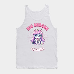 Big Dreams Scientist Unicorn | Dream Big! Tank Top